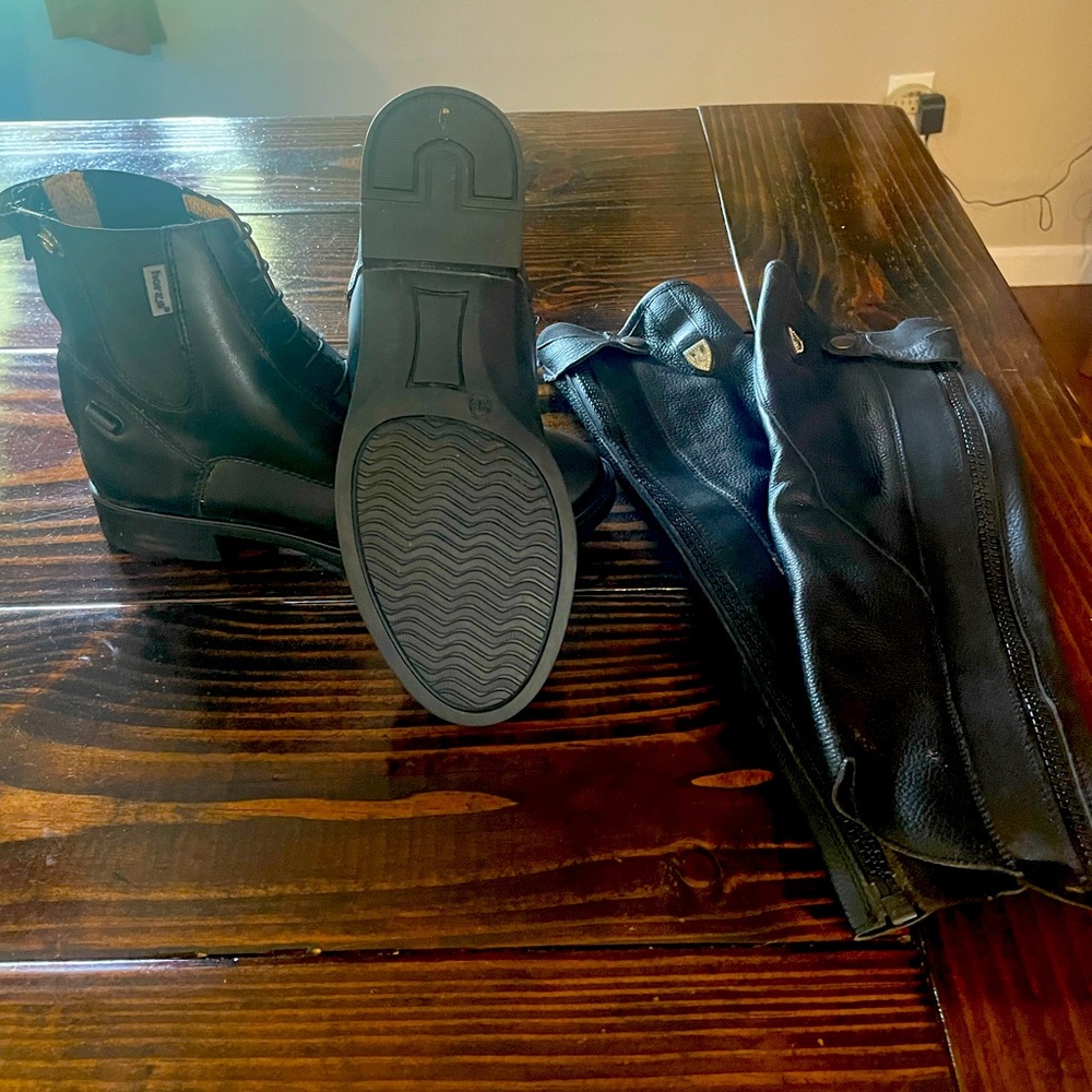 New Horze Boots with Half Chaps.